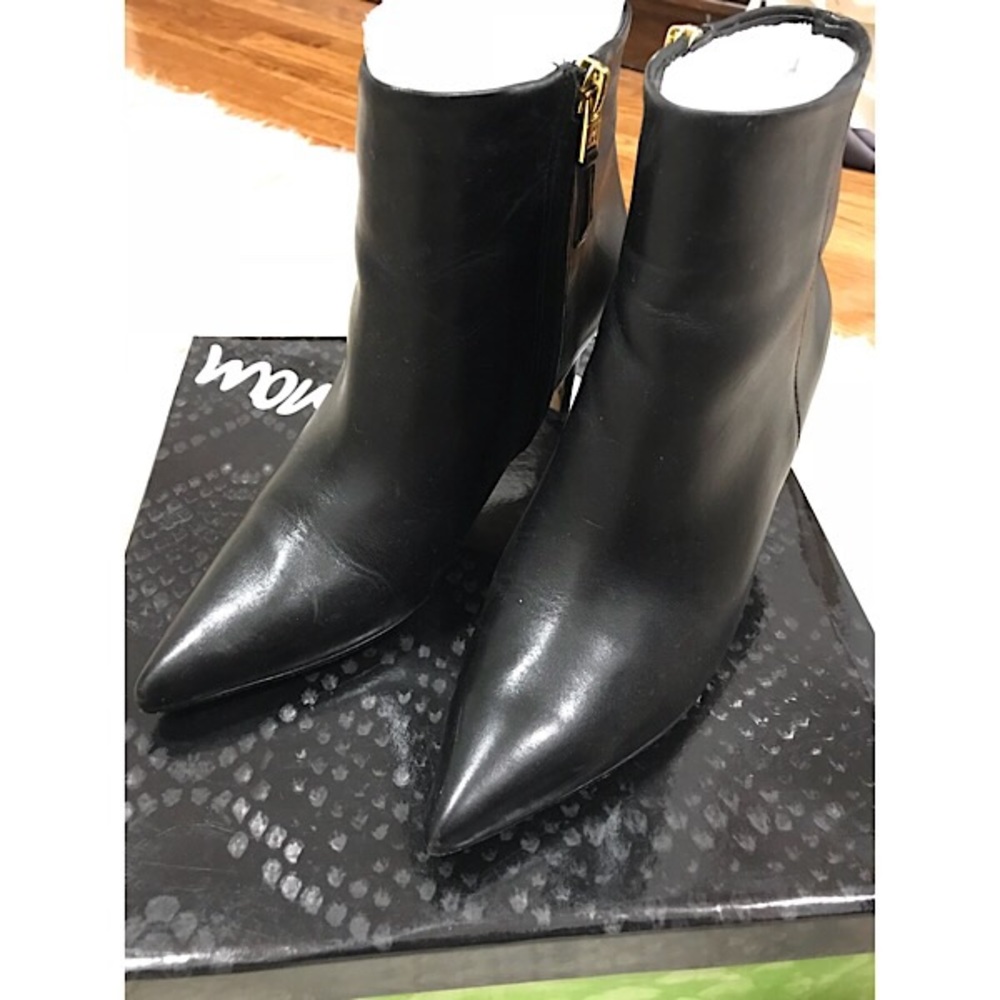 Sam Edelman Karen Ankle Bootie Black $130 Sz 6 1/2